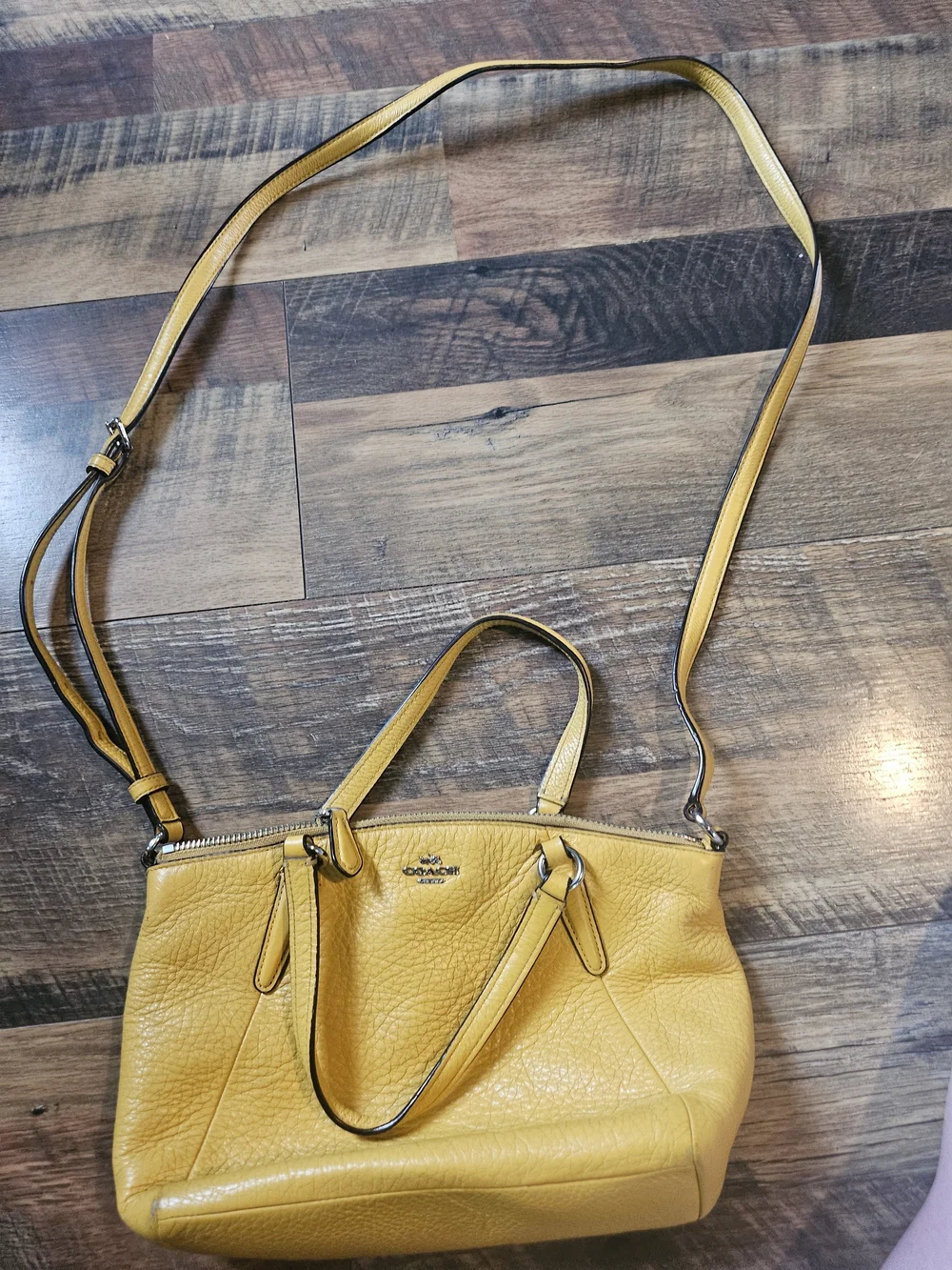 Coach pebble leather
