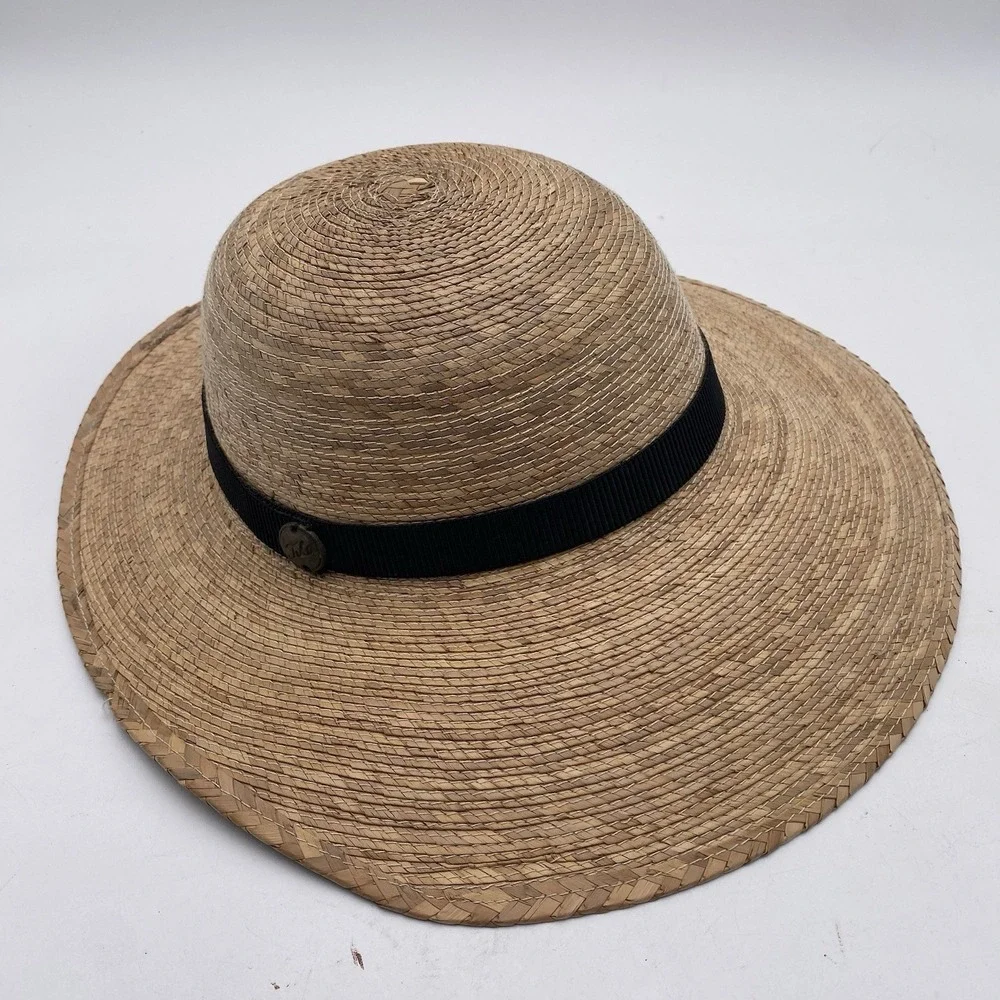 Natural Straw Sun Hat with Black Band