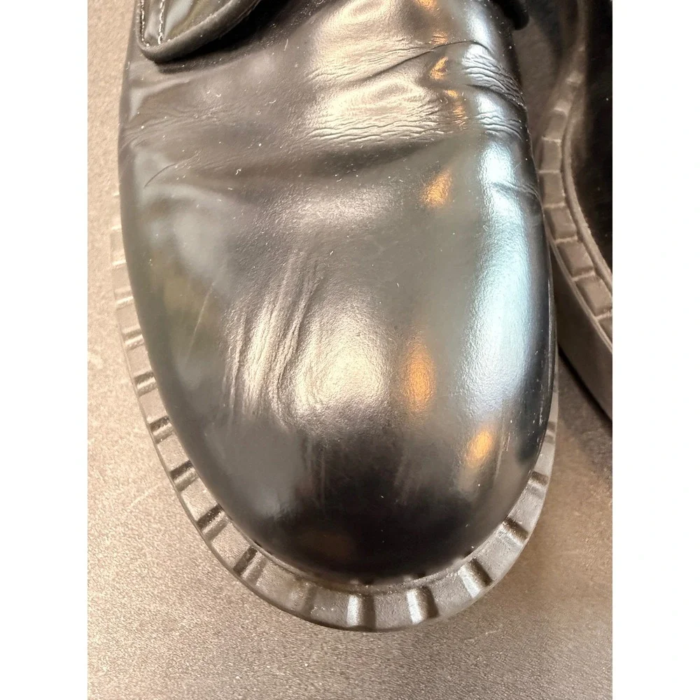 Prada leather derby