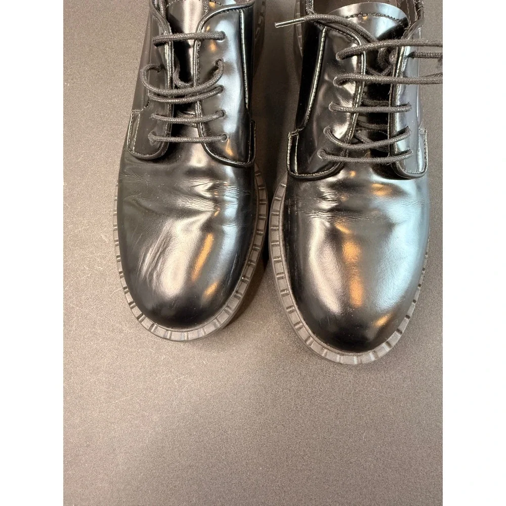 Prada leather derby