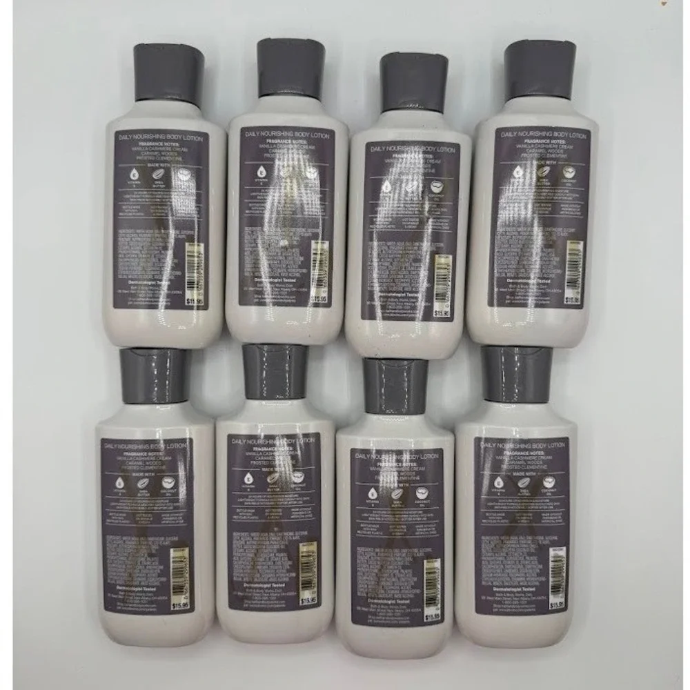 Bath & Body Works Snowflakes & Cashmere Daily Nourishing Body Lotion 8-Pack 8oz