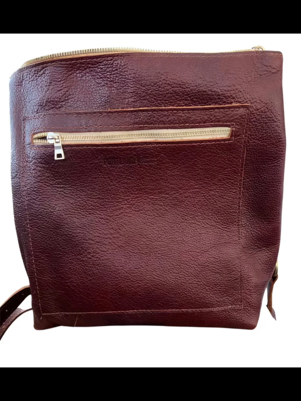 Portland Leather Goods Large Tote Backpack in Nutmeg