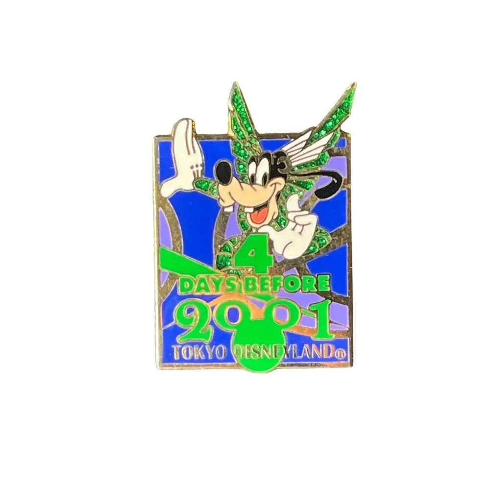 Goofy Disney‎ Land 2001 Park Grand Opening Countdown Pin Tokyo Disney Land