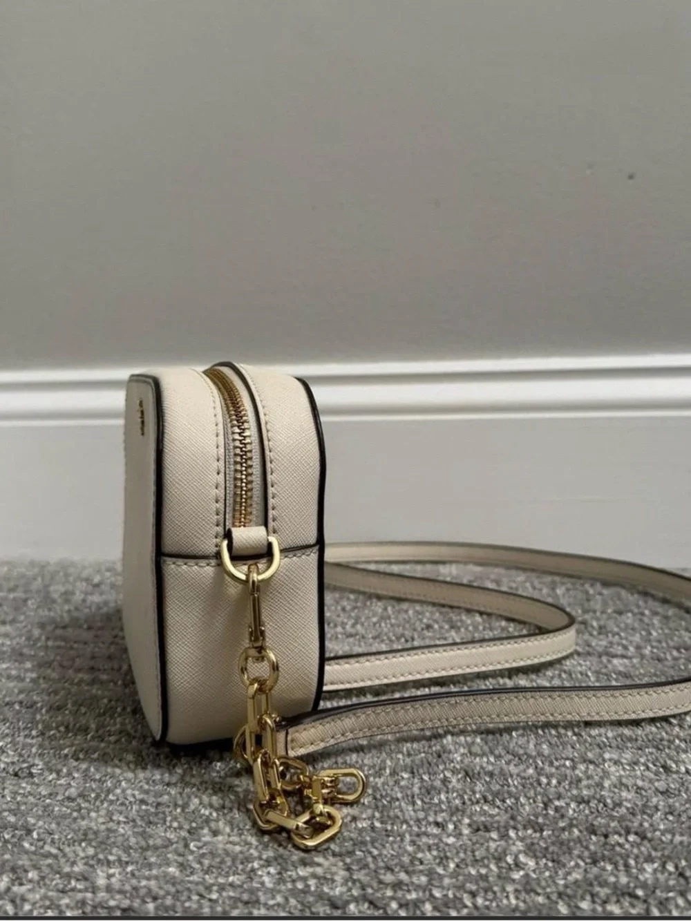 Tory Burch cream leather
