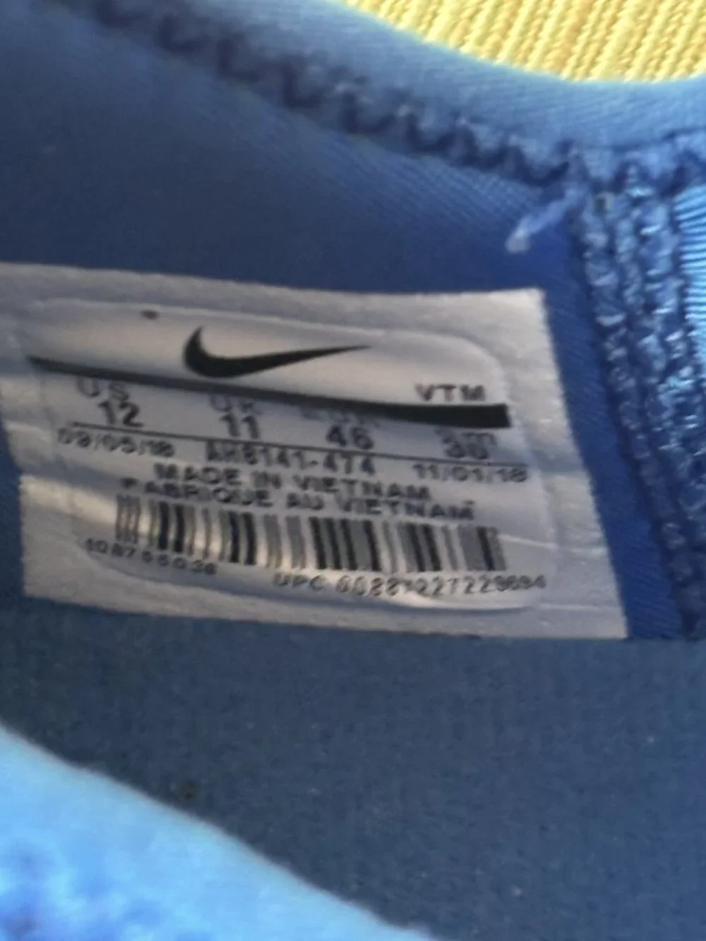 Nike MEN'S Metcon Trainers, Royal Blue, Size 12