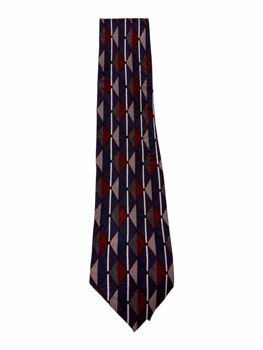 Karl Lagerfeld burgundy formal geometric