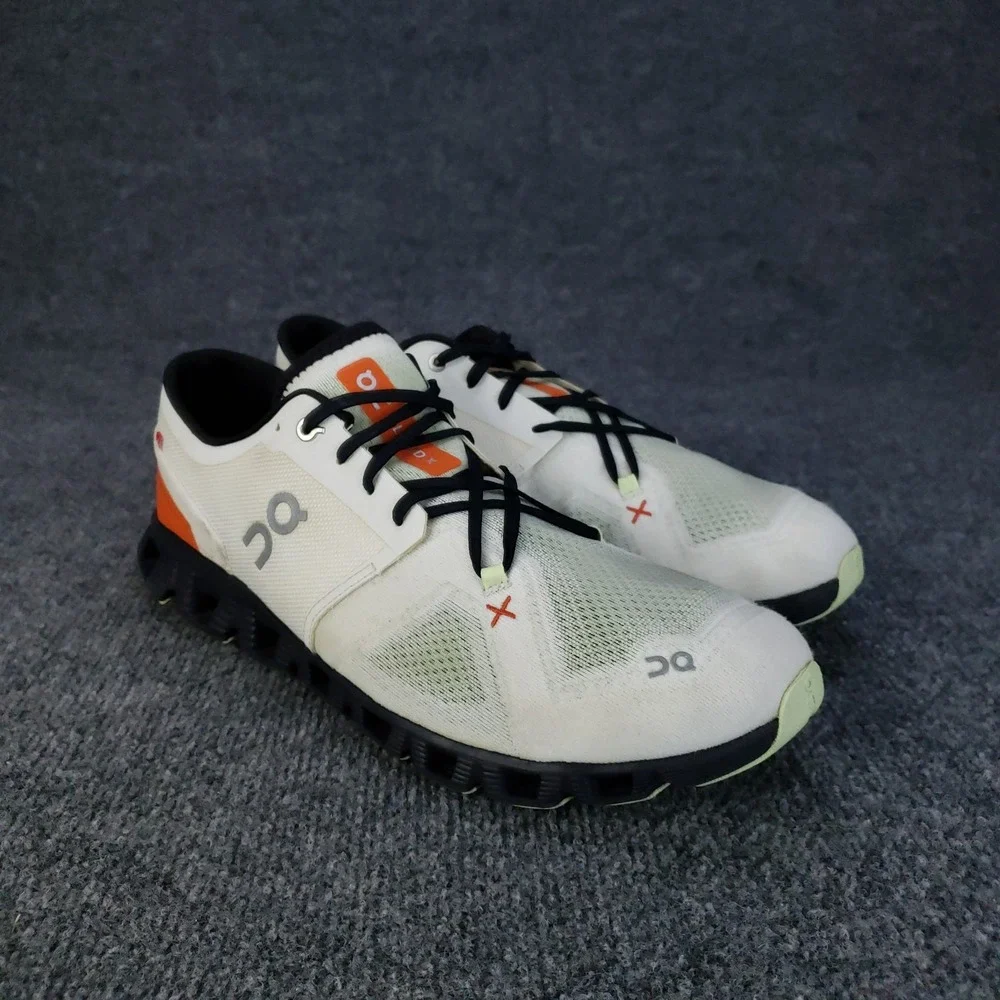On Cloud X 3 Shoes Mens Size 12 White Black‎ Running Sneakers Lightweight