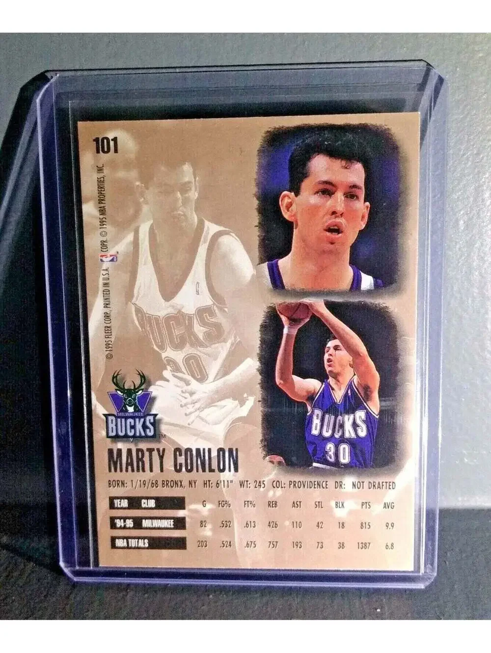 1995-96 Marty Conlon Fleer Ultra #101 Basketball Card