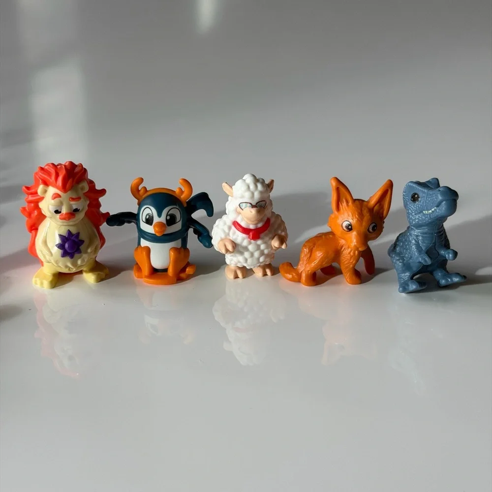 Colorful Kinder Surprise & Mix Toys Lot - 58 Animals Figurine Set