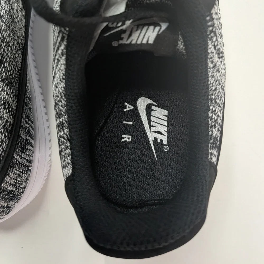 Nike Air Force 1 Ultra Flyknit Low Black White Grey Men's 11.5 817419-002