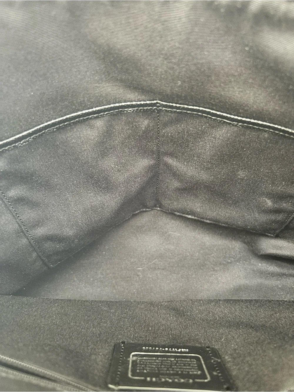 Coach Ava Black Leather Tote with Gold Accents