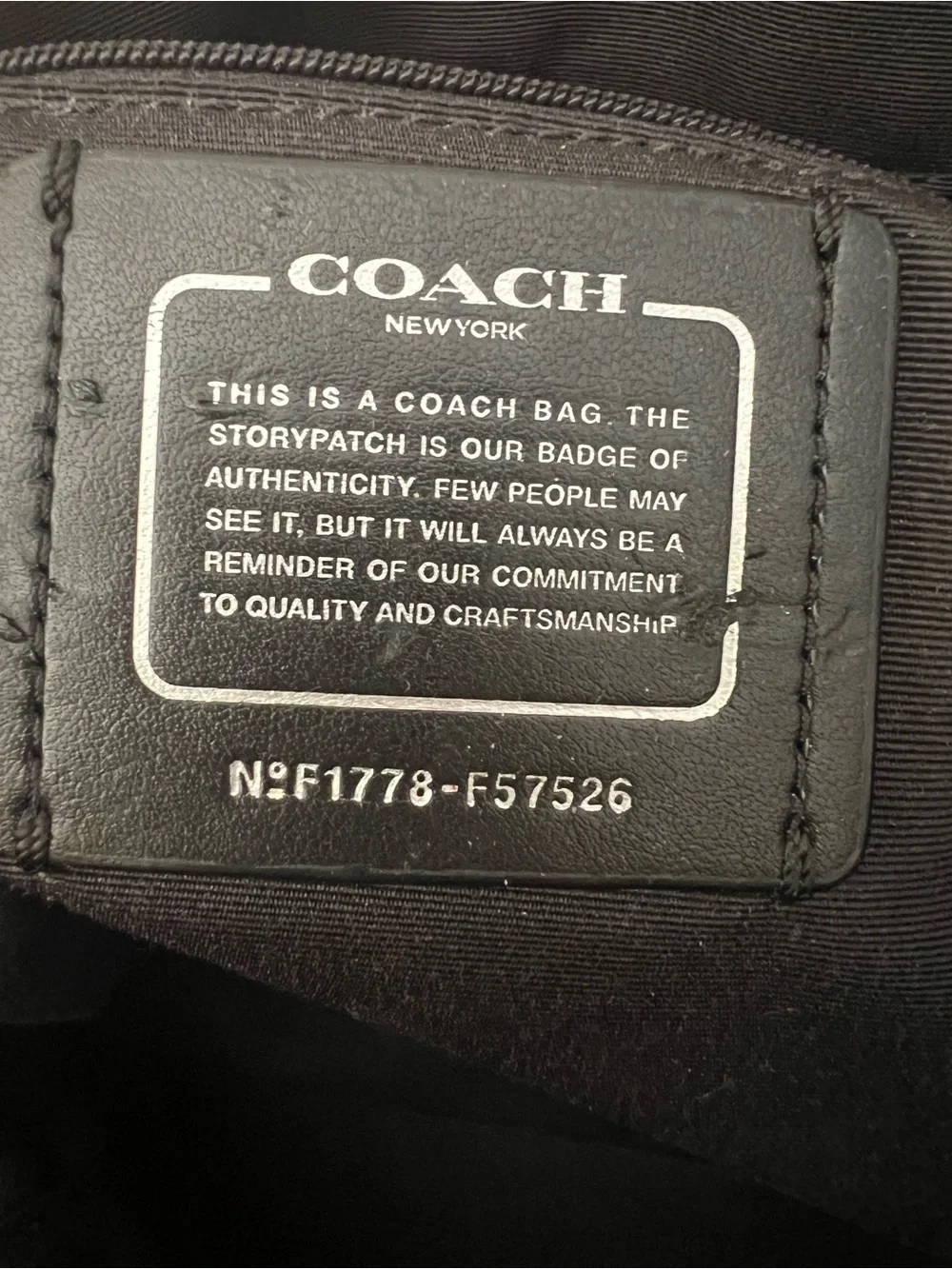 Coach Ava Black Leather Tote with Gold Accents