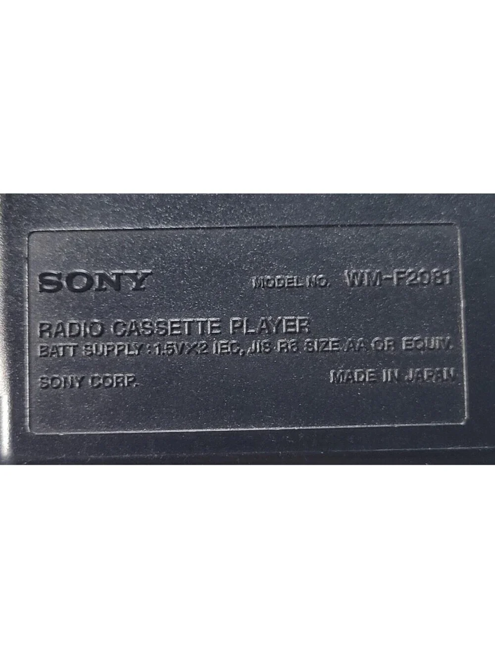 Sony walkman wm
