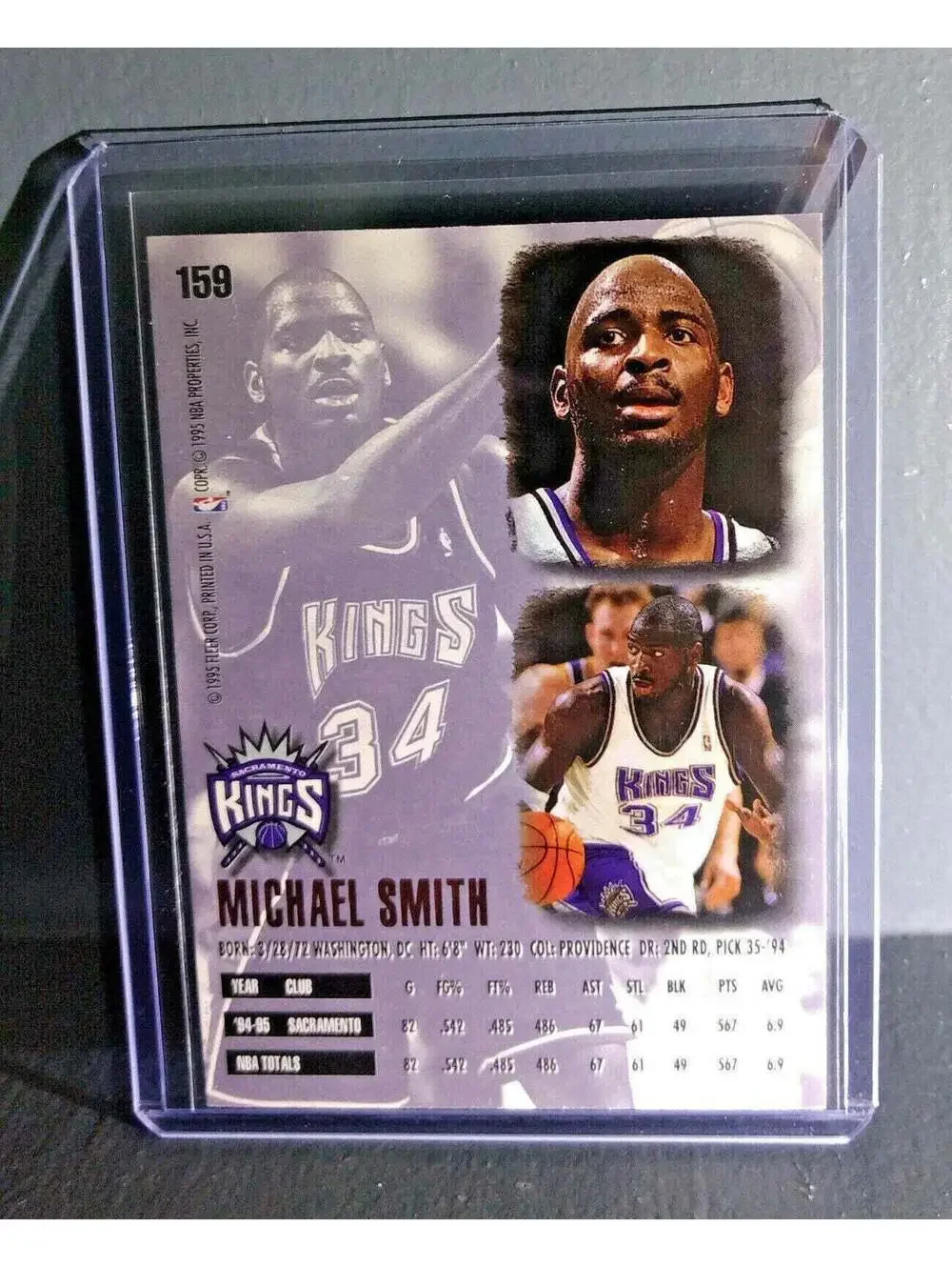1995-96 Michael Smith Fleer Ultra #159 Basketball Card
