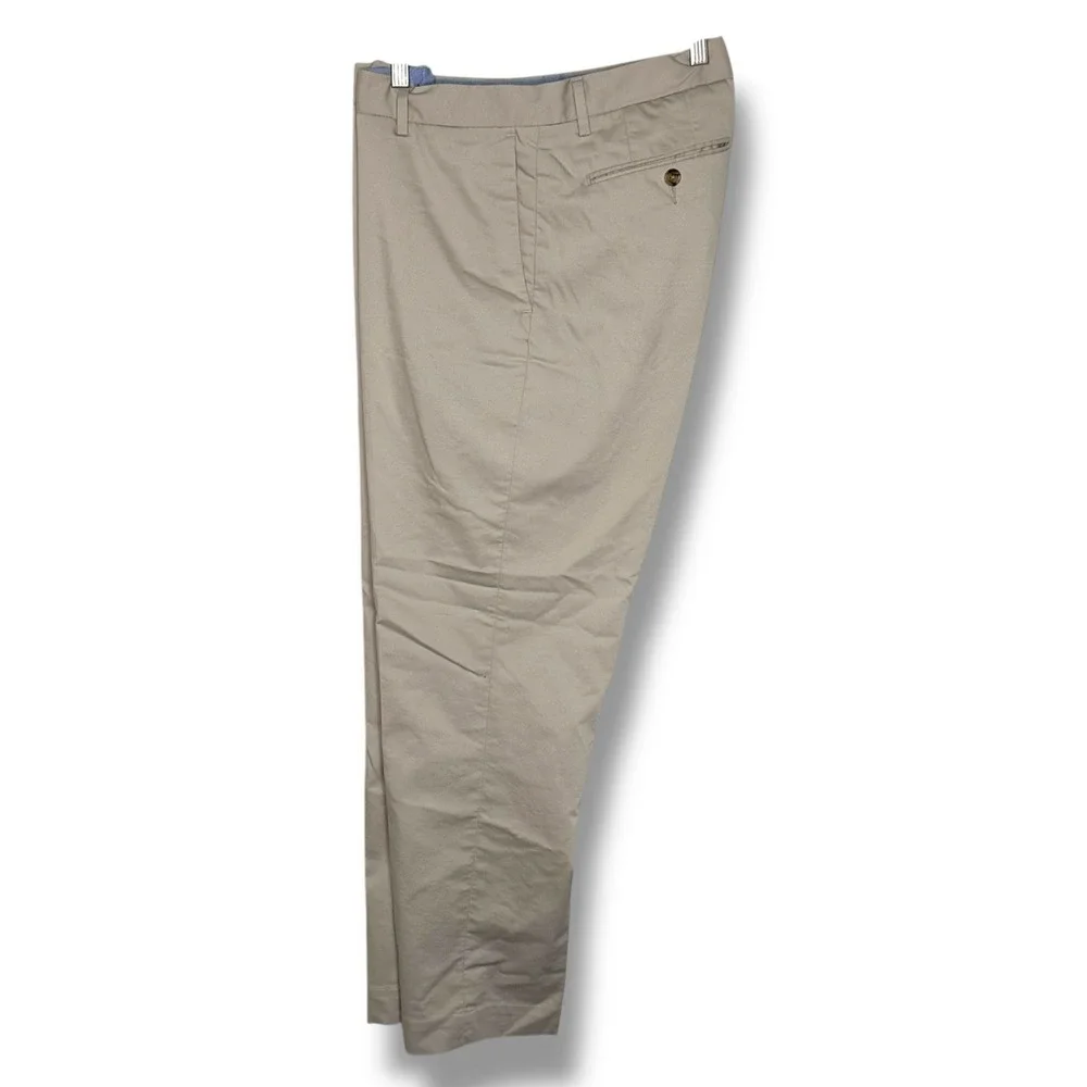 Polo Ralph Lauren Mens Chino Pants 35x30 Tan Stretch Straight Fit Preppy‎ Office