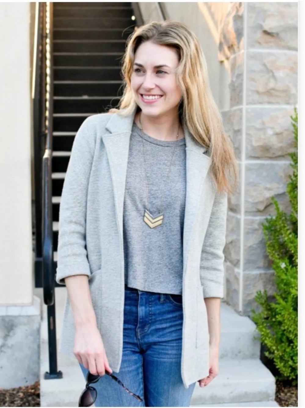 J. Crew Light Gray Women's Blazer Jacket