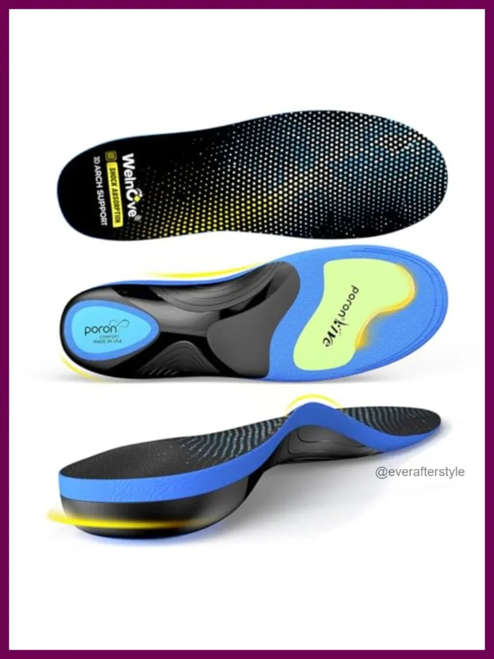 Orthotic Insoles with High Arch Support for Plantar Fasciitis Relief