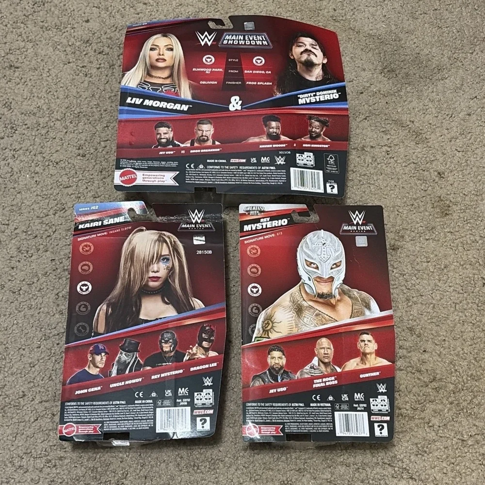 WWE Main Event Series #162 #25 Greatest Hits Kairi Rey Liv Dominik Set Of 3