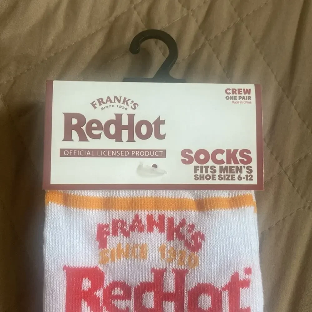Frank’s Red Hot Sauce Novelty Crew Socks