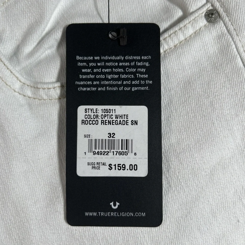 True Religion measurements waist