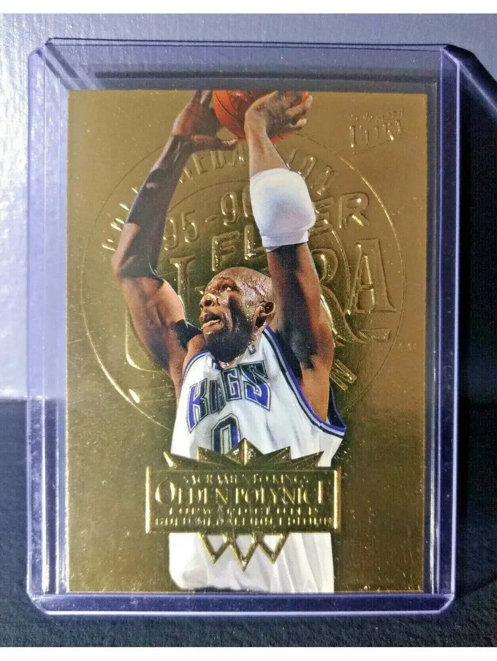 1995-96 Olden Polynice Fleer Ultra Gold Medallion #157 Basketball Card