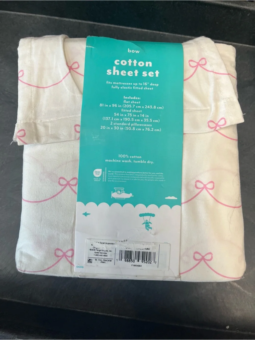 Pillowfort bow comfort print