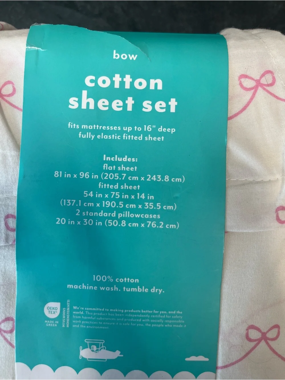Pillowfort includes sheets