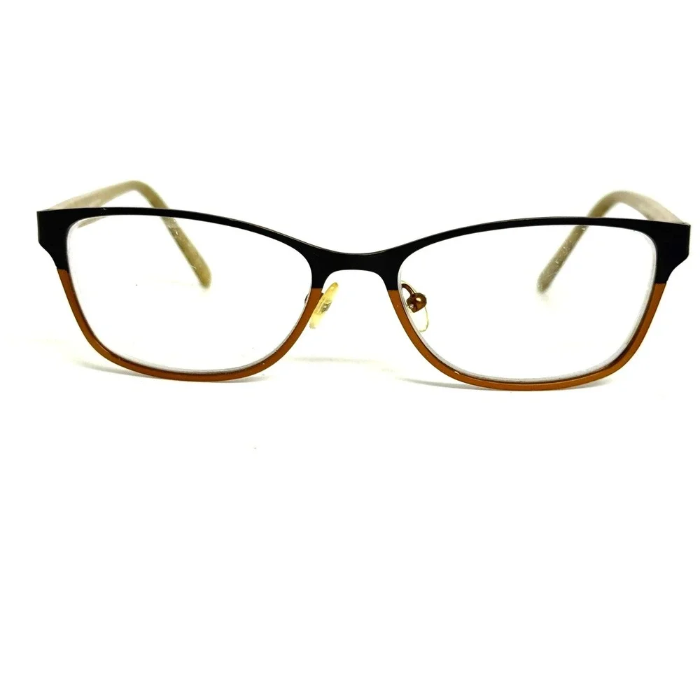 B.U.M. Equipment Sassy Eyeglasses Frames Black Brown Leopard Print 53-16-135