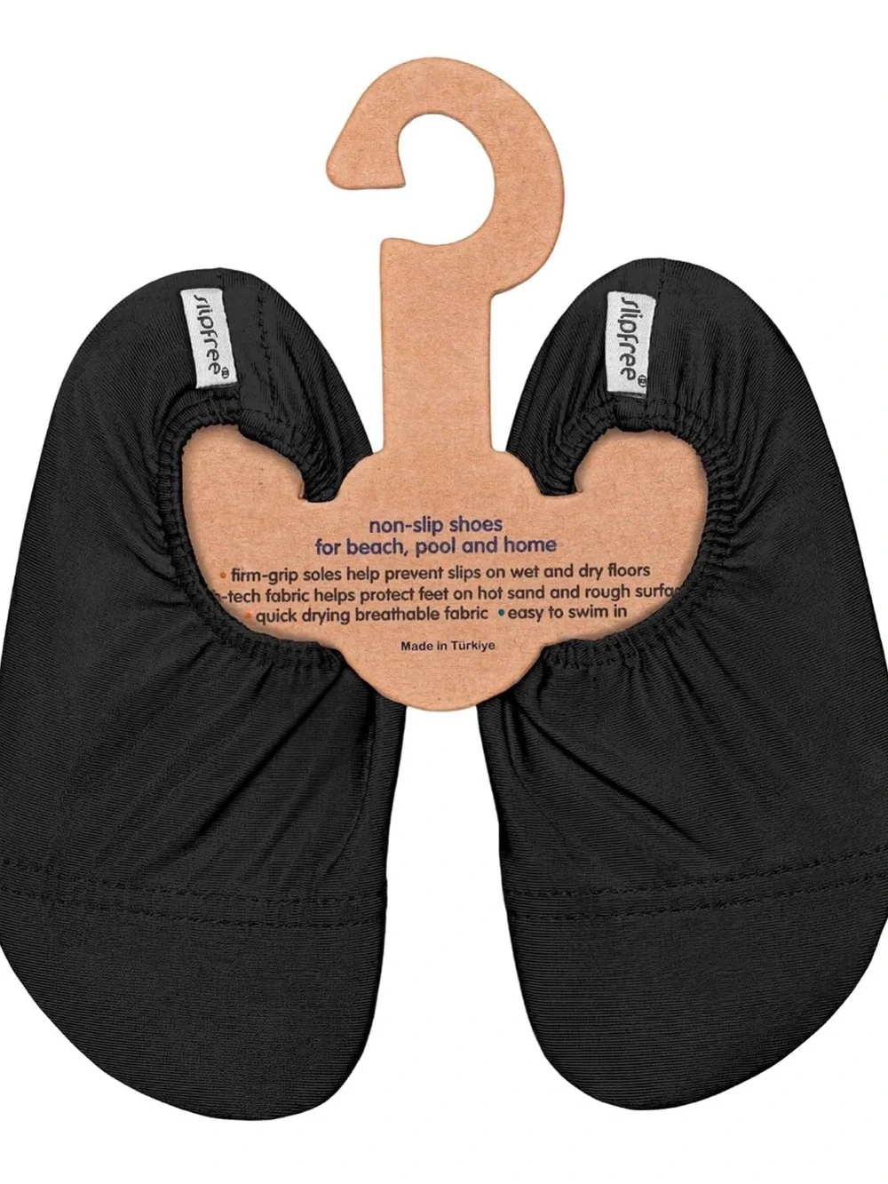 Slipfree Black Non-Slip Water Shoes Infant 3-4.5