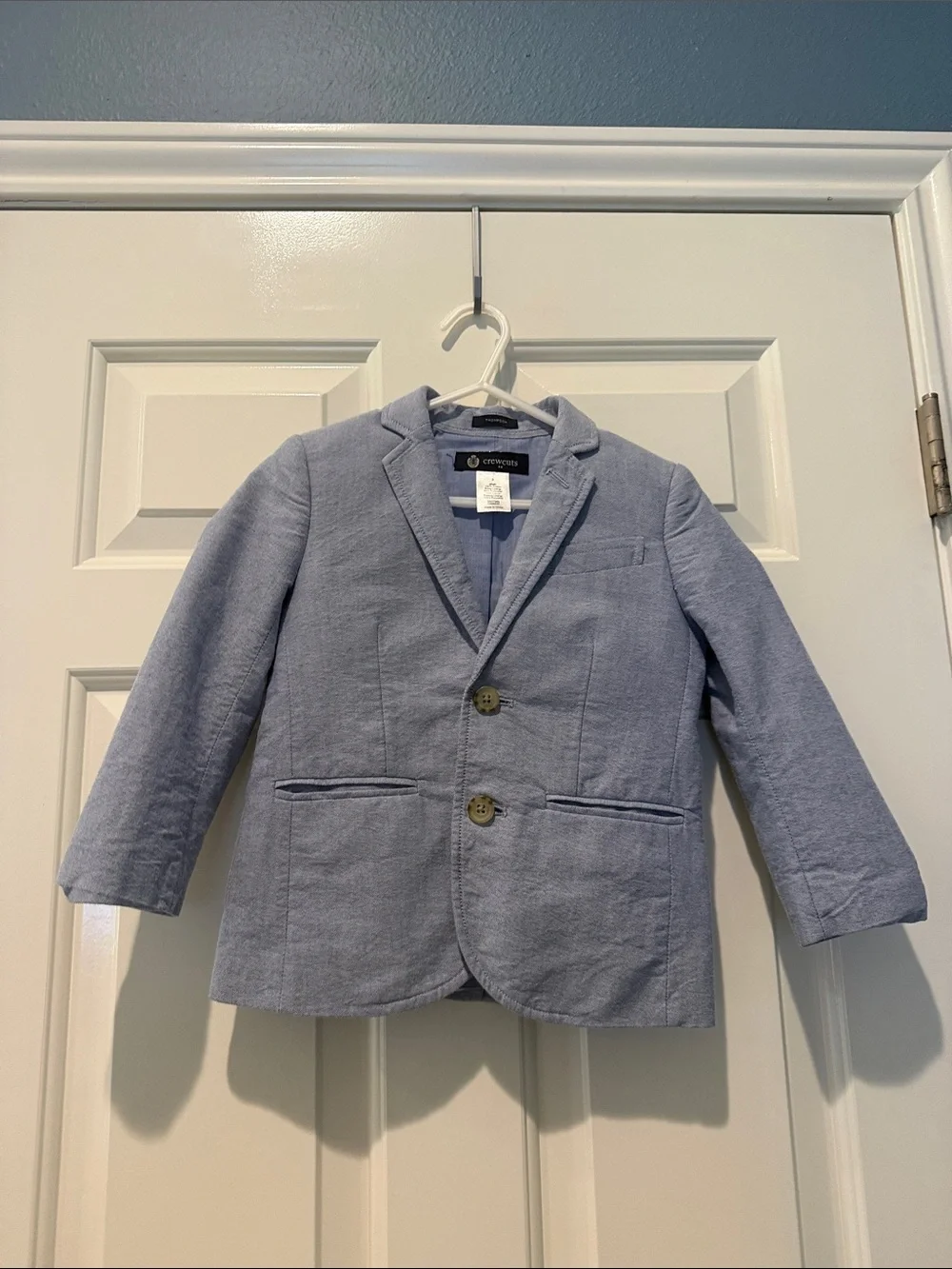 J. Crew Boys' Light Blue Linen-Blend Blazer