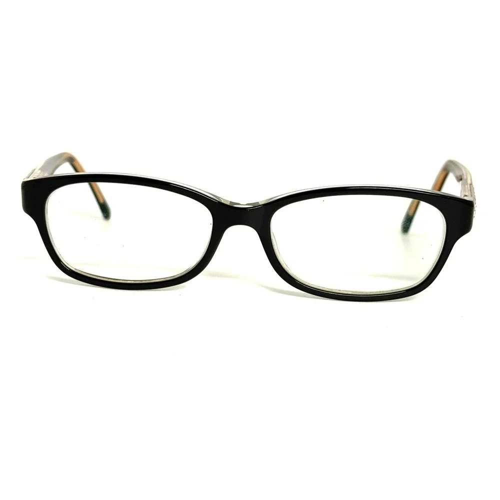 Bebe Lady Vegas BB5082 001 Jet Black Eyeglasses Frames 52-16-135 Rhinestone