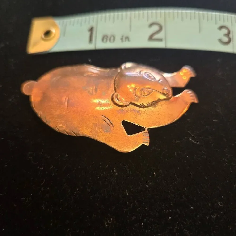 Vintage copper bear