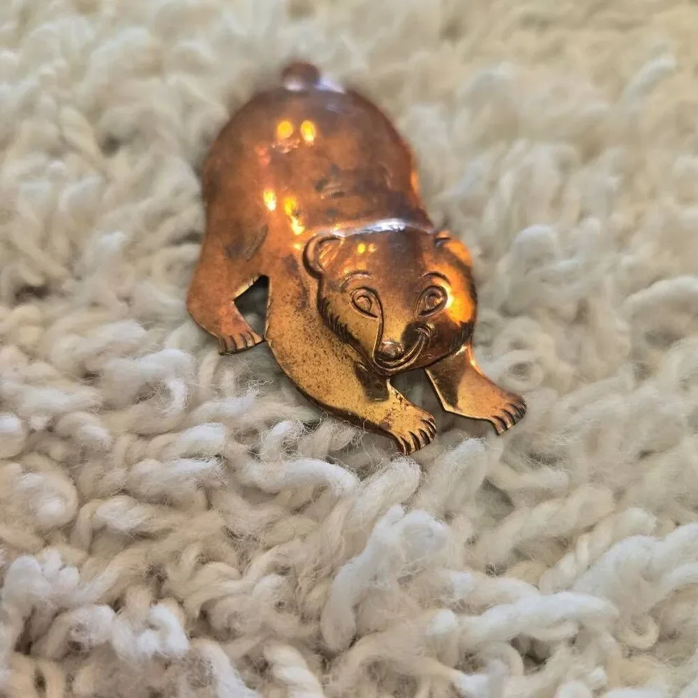 Vintage copper bear