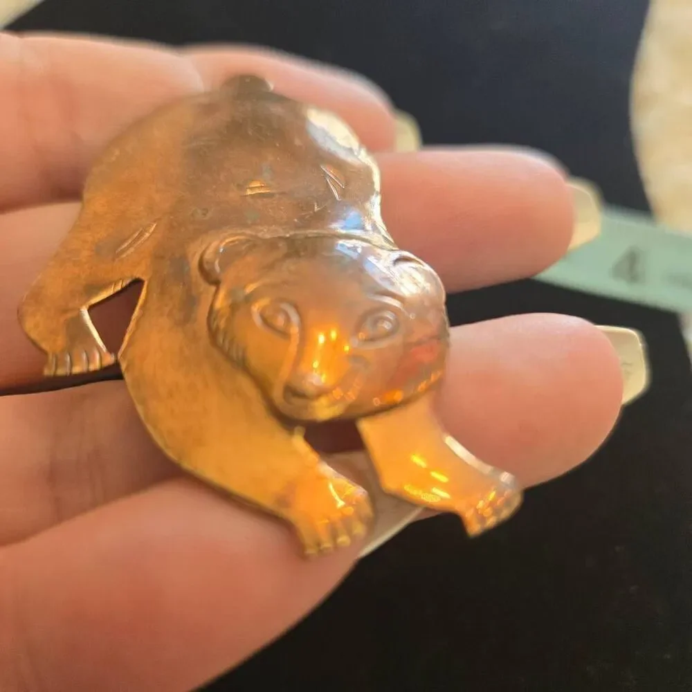 Vintage copper bear
