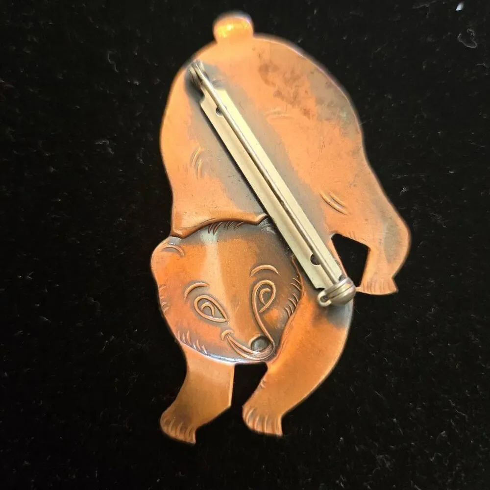 Vintage copper bear