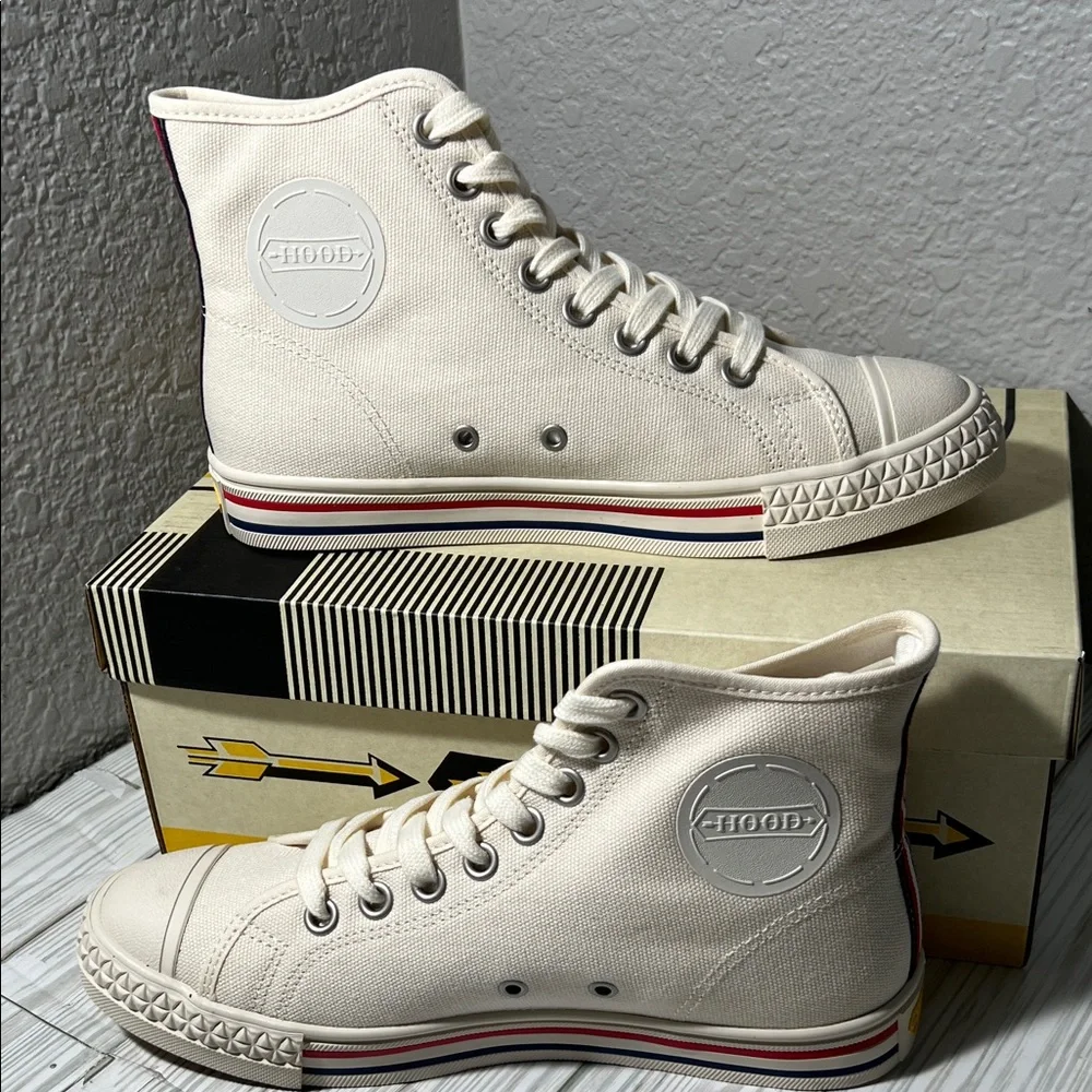Mitchell & Ness Hood Rocket‎ 66 men’s High-Top Sneakers Streetwear white size 7