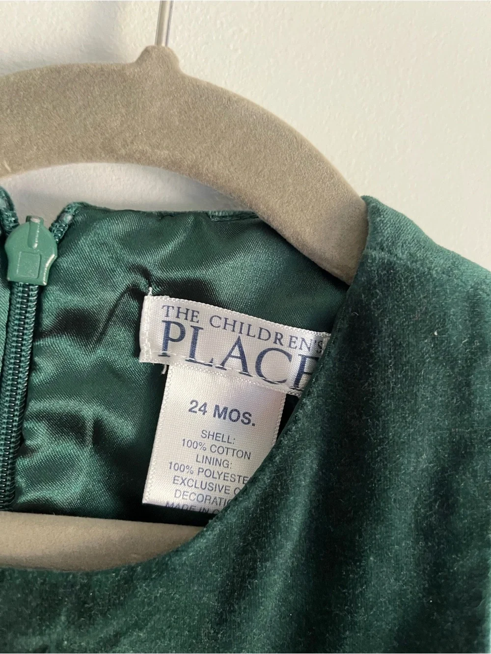 The Childrens Place sleeveless velvet