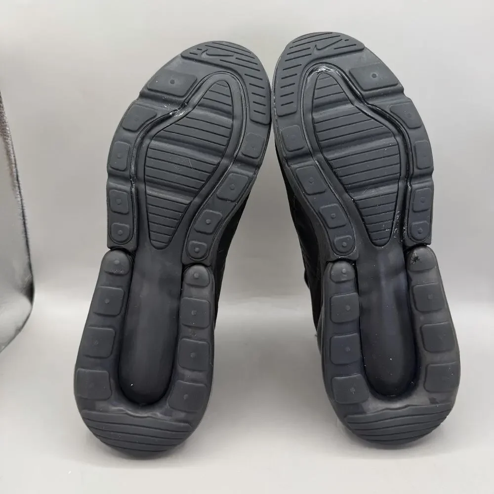 Nike Air Max 270 Lifestyle Shoes Mens Size 8 Black Sneakers AH8050-005 **READ**