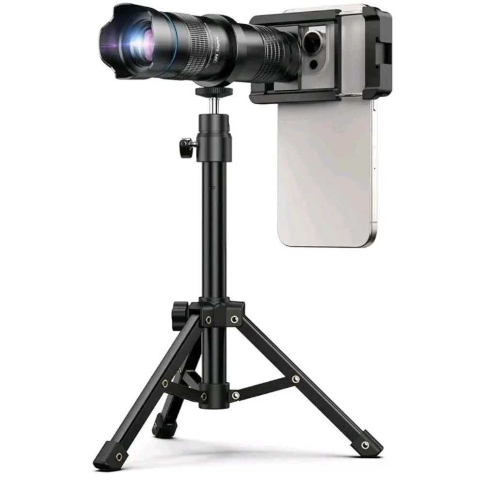 APEXEL HD 28x Long Range Monocular Zoom Telephoto Lens With‎ Tripod for Phones