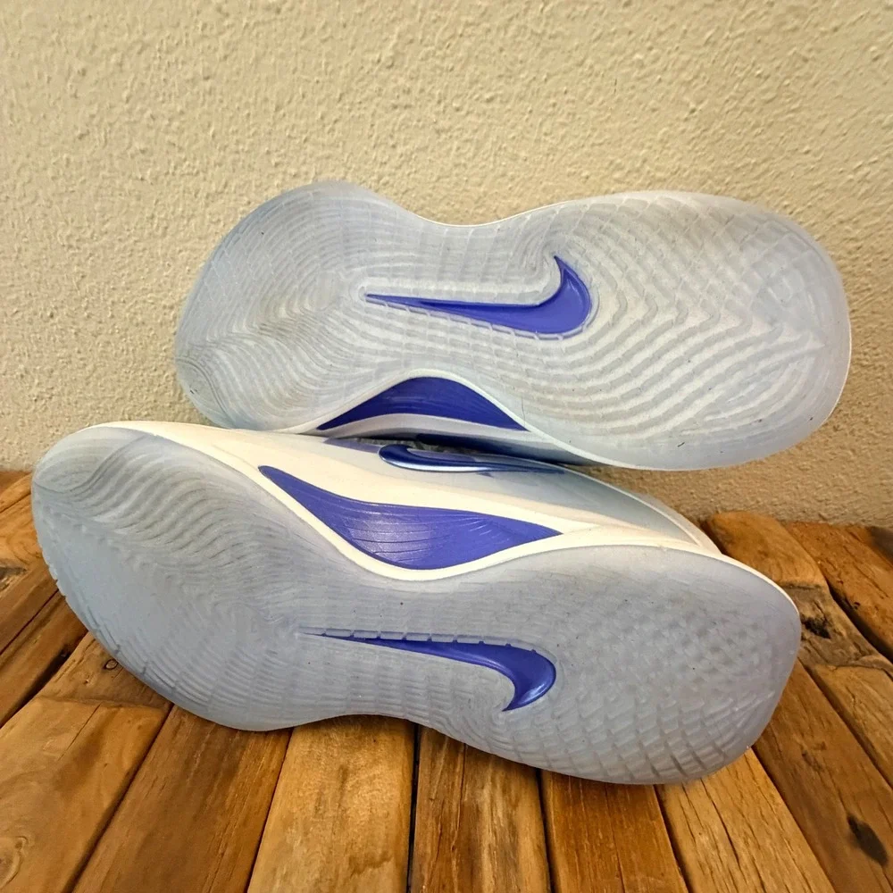 Nike Cosmic Unity 3 A'ja Wilson White Blue Basketball Shoes DJ6351-104 Mens 8.5
