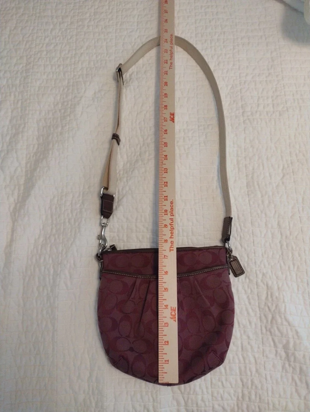 Coach purple signature