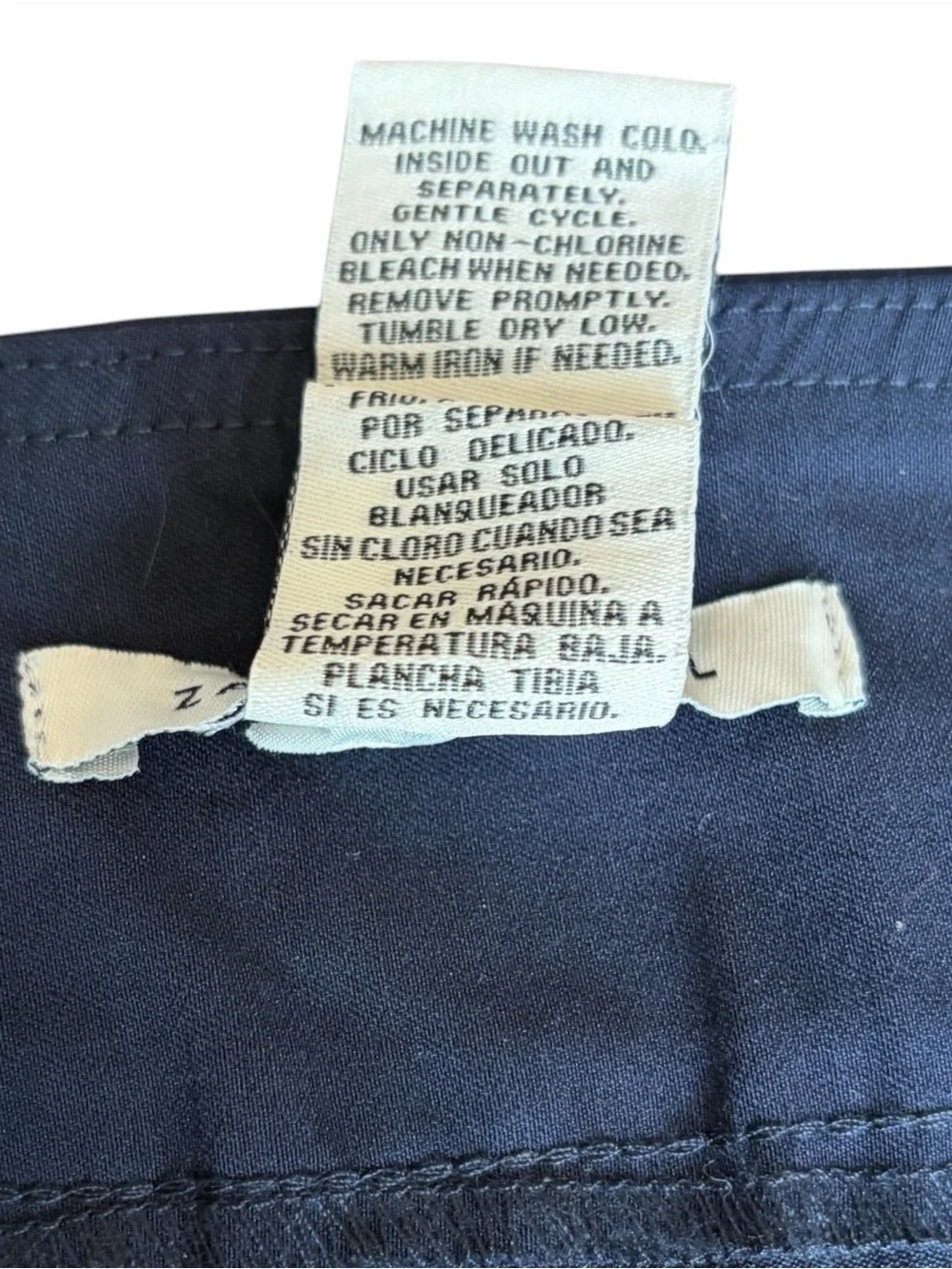 NWT Zac & Rachel Navy Scalloped Hem Athletic Skort