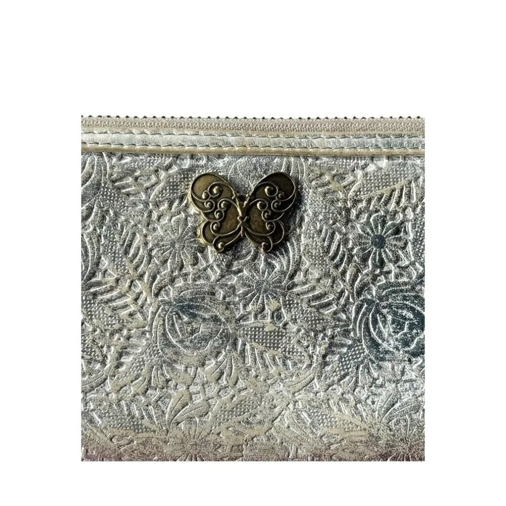 Anna Sui heart wallet gold