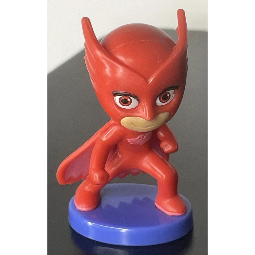 PJ MASKS FIGURES LOT OF TWO, OWLETTE And ROMEO, Cake Toppers, Just Play LLC