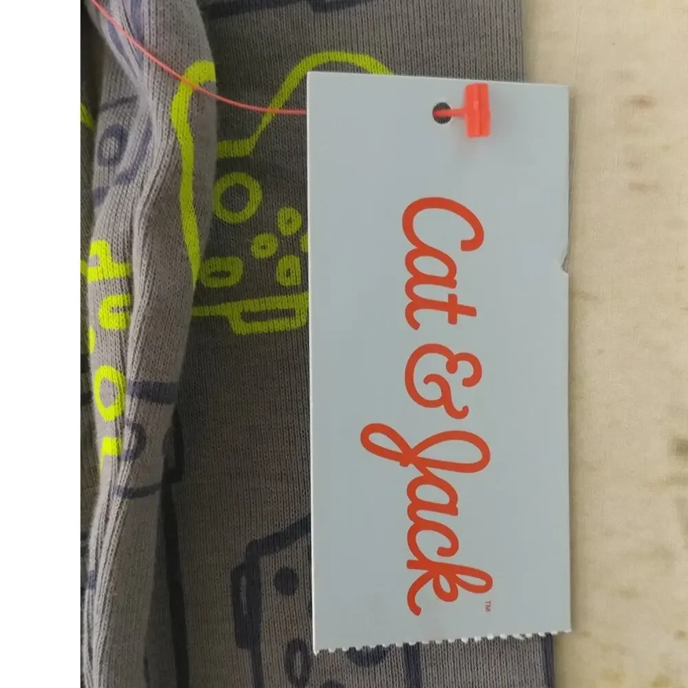 Cat & Jack gray neon