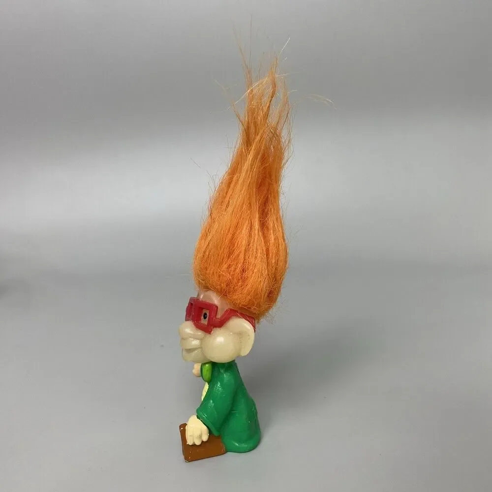 Vintage 1993 Burger King Kids Club Troll Dolls Professor Camera Glow in the Dark