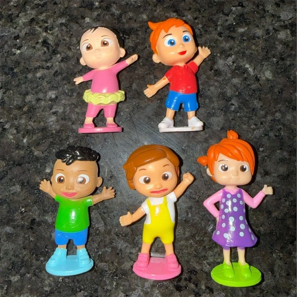 CoComelon Friends & Family 5-Piece Action Figure Set for Kids 3+‎