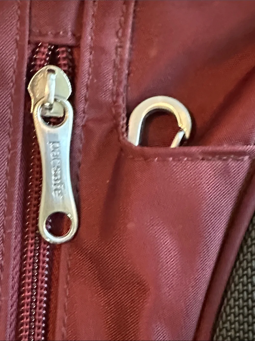 Pacsafe burgundy work