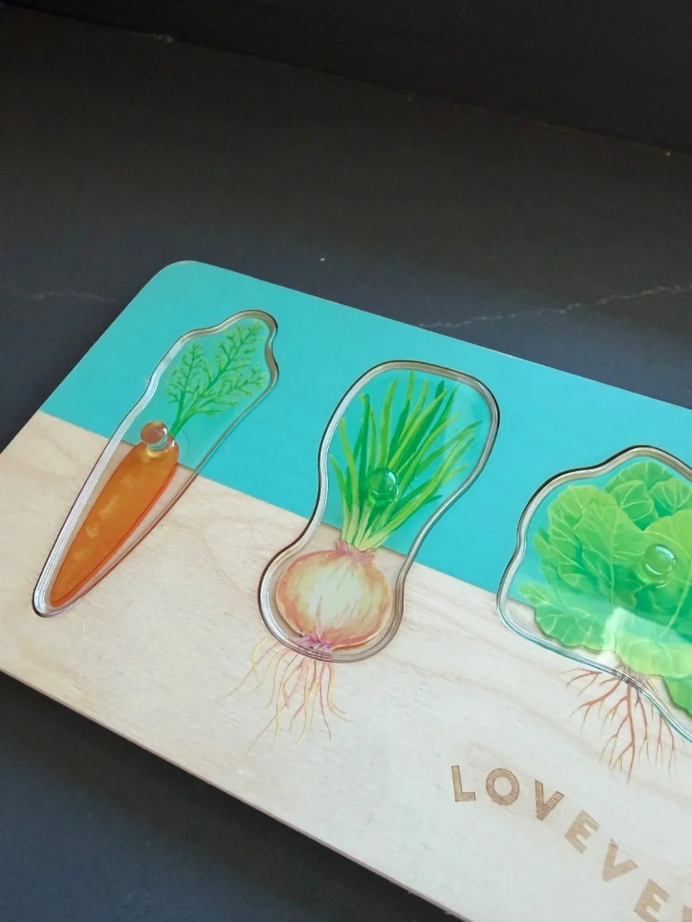Lovevery Community Garden Wooden Toddler Puzzle