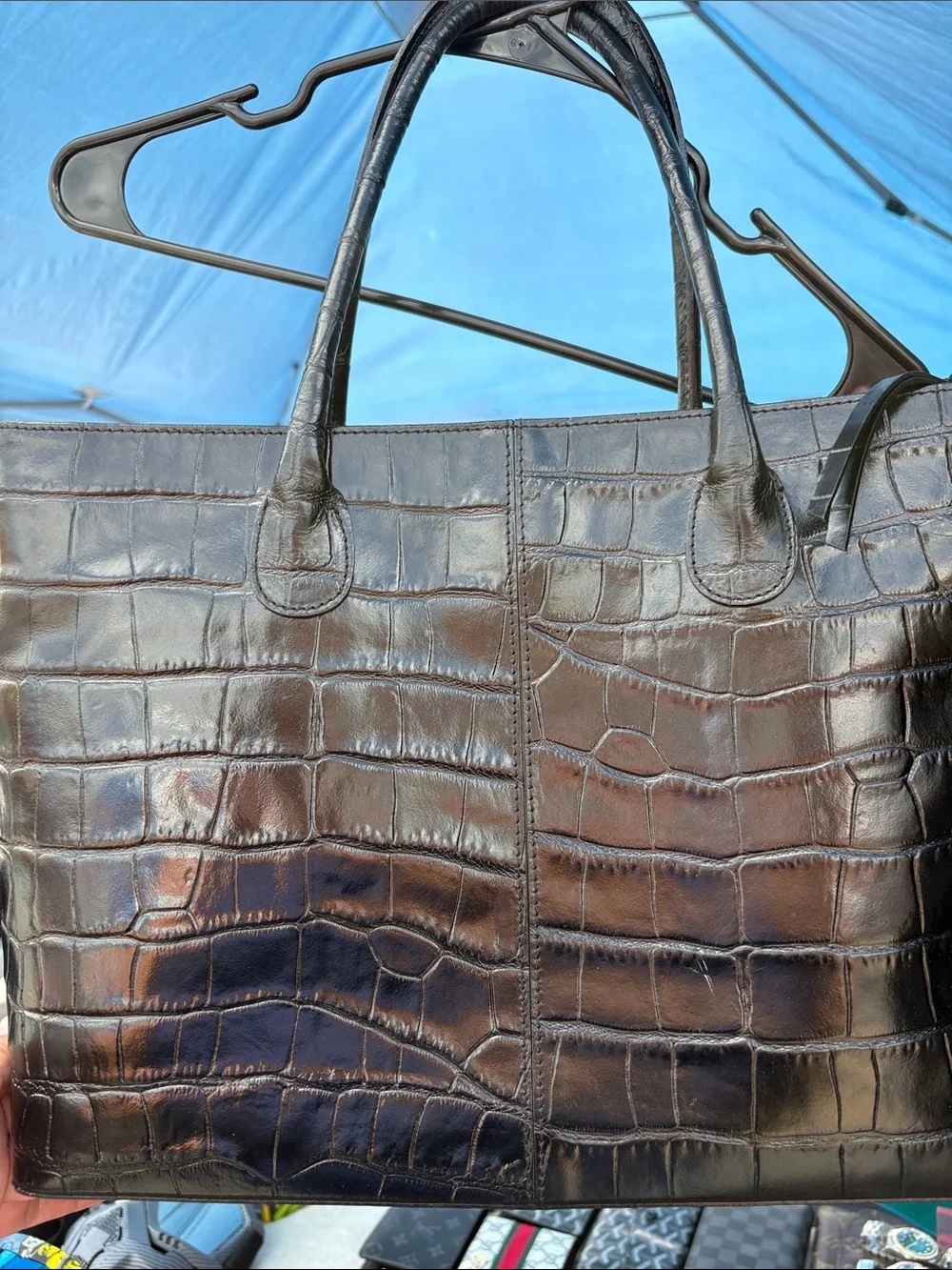 Cristian croc tote